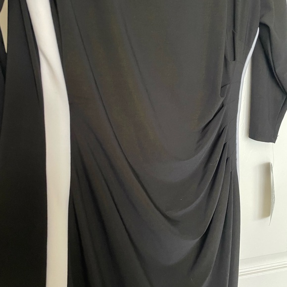 Chaps black/white dress, size large - Picture 4 of 8